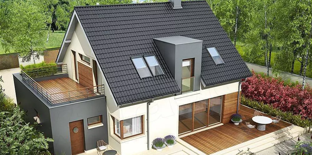 Дачный дом с мансардой: идеальное сочетание комфорта и функциональности 